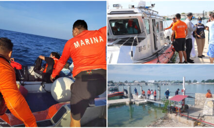 Salvados 12 tripulantes de naufragio de yate frente a Progreso