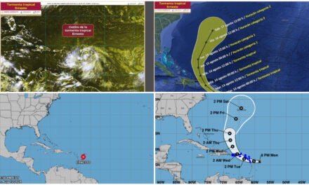 Ciclón ‘Ernesto’, con trayectoria de alejamiento de Península Yucatán