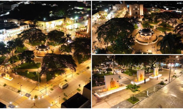 Plaza principal de Tizimín y primeros cuadrados de la ciudad, con ‘nuevo rostro’