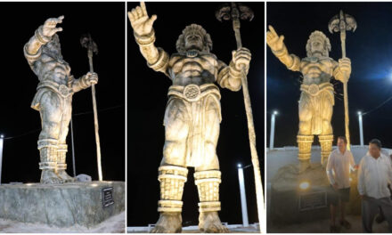 Chaac, el dios maya del agua y de la lluvia, en Telchac Puerto