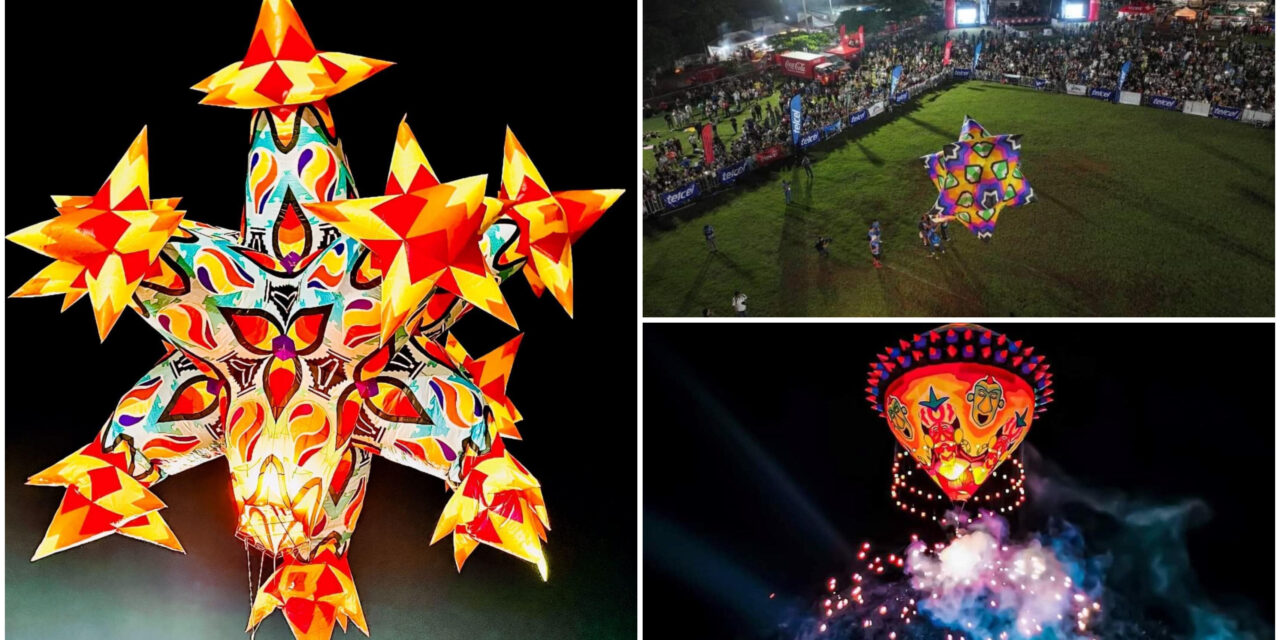 Festival del Globo Maya de Tahmek, con artefactos de gran tamaño y colorido