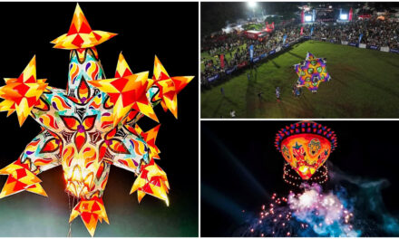 Festival del Globo Maya de Tahmek, con artefactos de gran tamaño y colorido