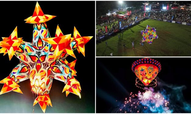 Festival del Globo Maya de Tahmek, con artefactos de gran tamaño y colorido