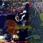 Sube pronóstico de baja presión cerca de la península de Yucatán