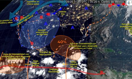 Viene ‘temporal de lluvias’ a península de Yucatán