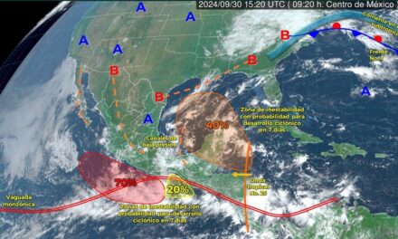 Lluvioso lunes y gran parte de la semana en Yucatán