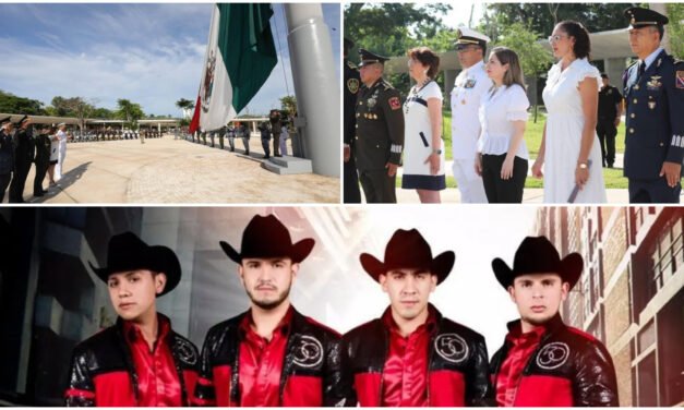 Banda sinaloense Calibre 50 en Noche del Grito en Mérida