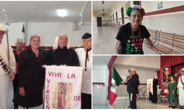 Evocan abuelitos de asilo en Mérida a los Héroes que nos dieron Patria