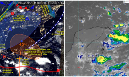 Sobre mojado: más lluvias este sábado en península de Yucatán