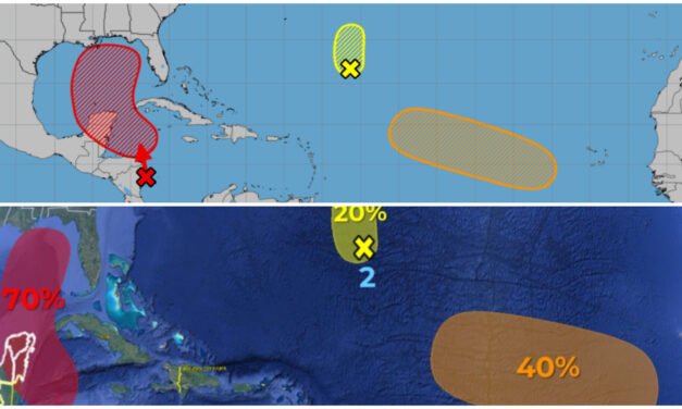 Potencial ciclón tropical en formación frente a costas de Quintana Roo