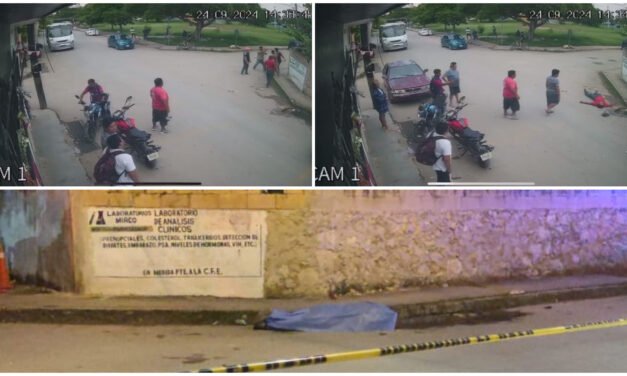 Pleito callejero en Sitpach, comisaría de Mérida, con saldo fatal