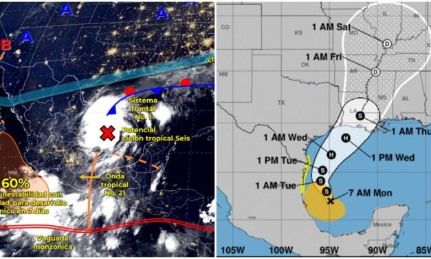 ¿Mucha lluvia? Viene más a la península de Yucatán esta semana