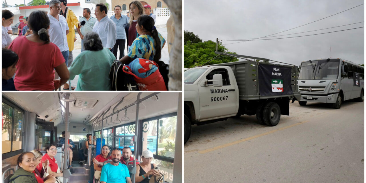 Evacuadas cinco mil personas de zonas de alto riesgo en costas de Yucatán