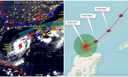 Se acercó y degradó: huracán “Milton” se despega de costas yucatecas