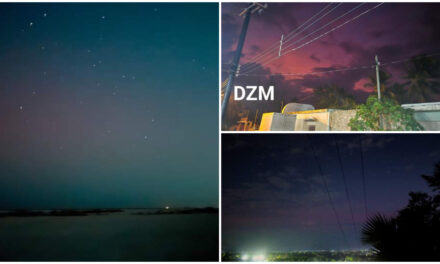 Otra aurora boreal fue visible en la península de Yucatán