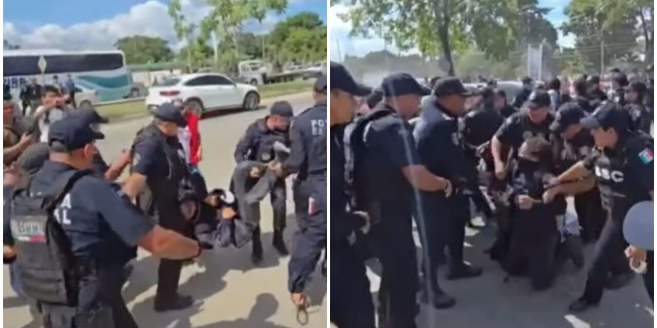 Policías de Quintana Roo actúan contra Madres Buscadoras