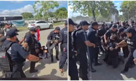 Policías de Quintana Roo actúan contra Madres Buscadoras