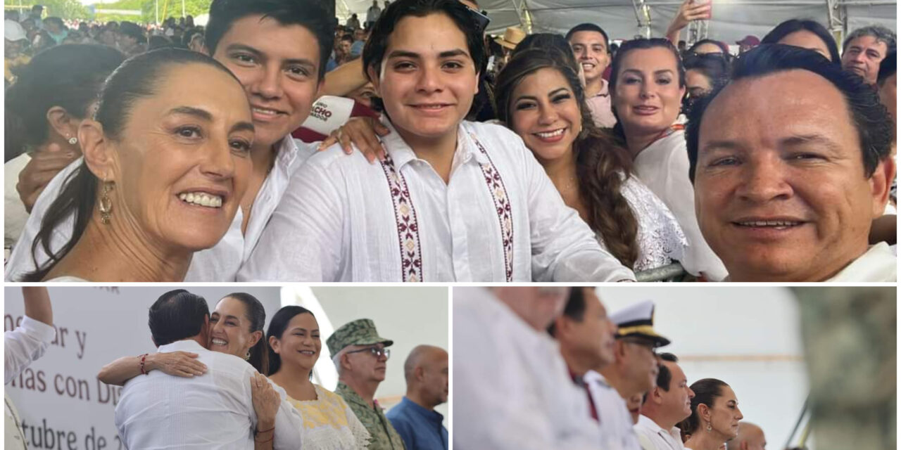 Primera visita a Yucatán de Claudia Sheinbaum, presidenta: apoyos y empleo