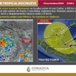 Esperan tormenta tropical ‘Sara’ este jueves, aún distante de Quintana Roo