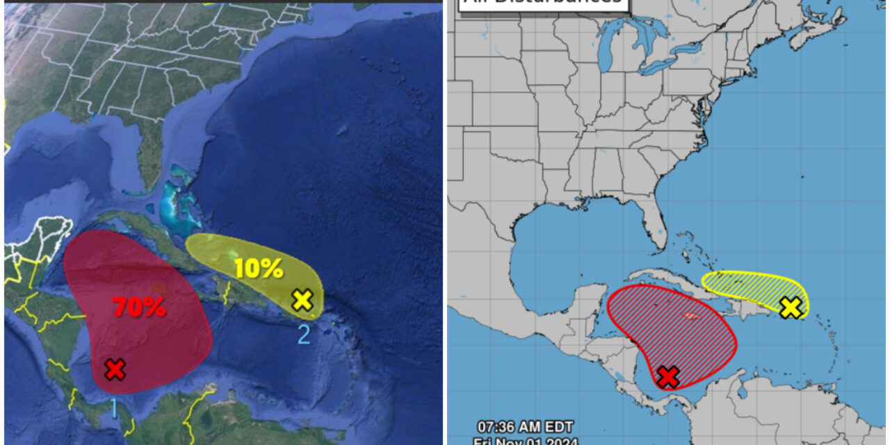 Sube potencial de posible sistema tropical a mediados de próxima semana