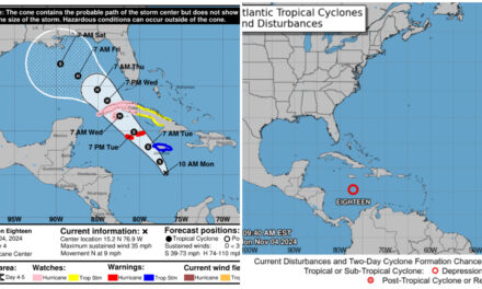 Depresión tropical al este-sureste de Quintana Roo