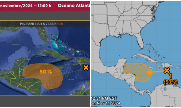 Se forma en mar Caribe otra zona de baja presión