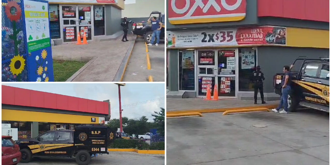 Asaltan con arma de fuego en tienda Oxxo en Ciudad Caucel