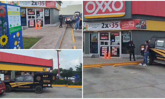 Asaltan con arma de fuego en tienda Oxxo en Ciudad Caucel