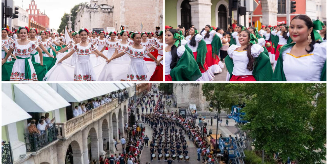 Desfile cívico-deportivo por aniversario de Revolución Social Mexicana