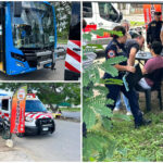 Jovencitos en motocicleta se meten en carril de autobús “Va y Ven”