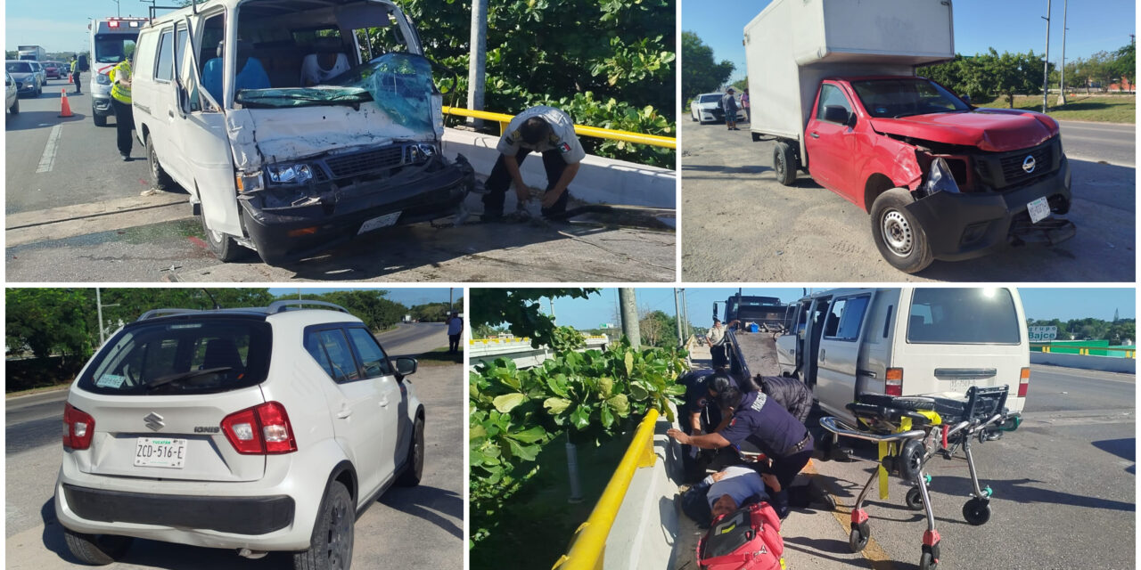 ‘Volaron’ albañiles en Van que chocó sobre puente de Chichí Suárez