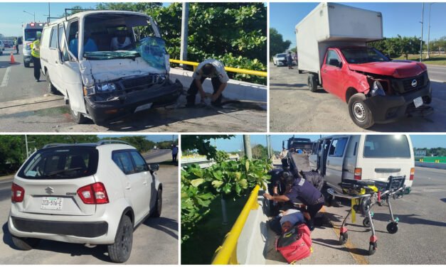 ‘Volaron’ albañiles en Van que chocó sobre puente de Chichí Suárez