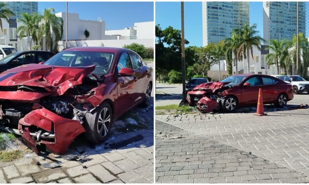Chocan y se lesionan en avenida de Altabrisa, una acaba en hospital