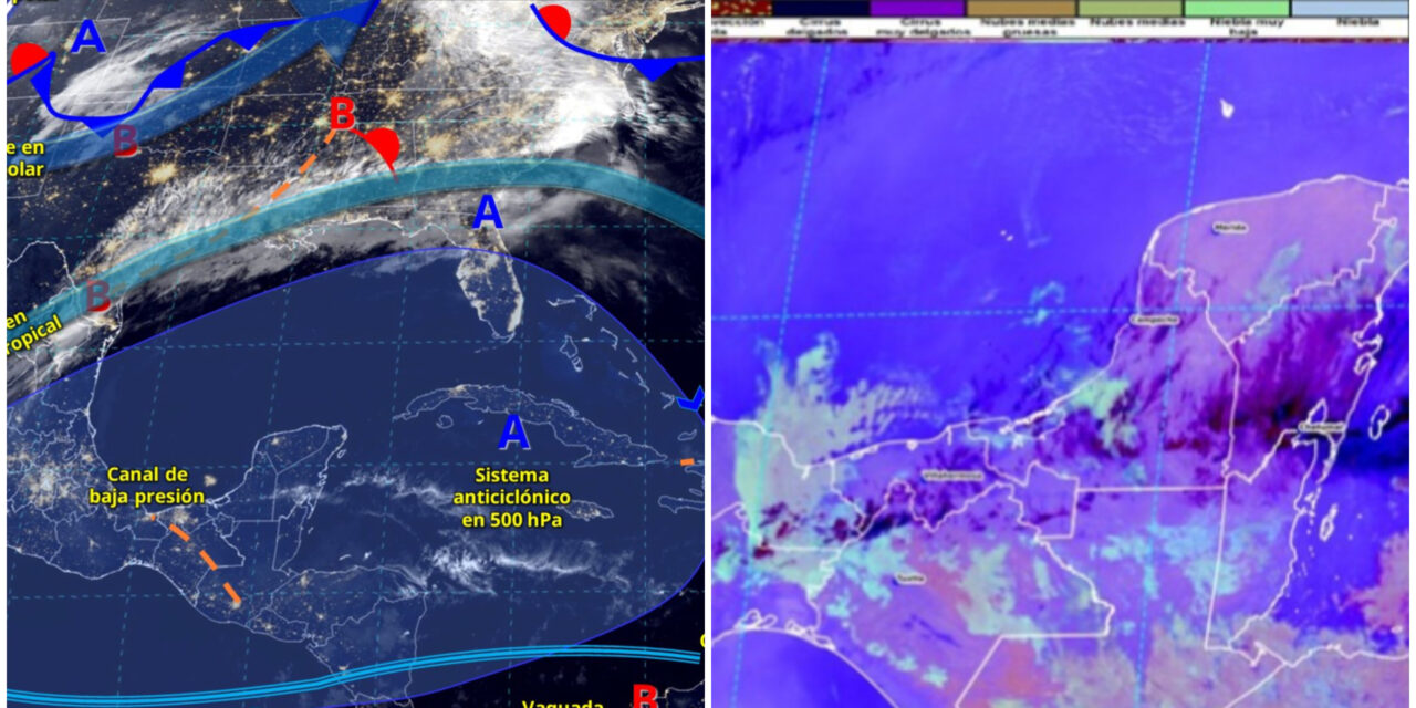 Frente frío de ‘fuerte a muy fuerte’ en península de Yucatán desde miércoles