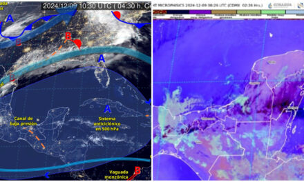 Frente frío de ‘fuerte a muy fuerte’ en península de Yucatán desde miércoles