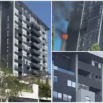 Sorprende incendio en edificio de departamentos al norte de Mérida