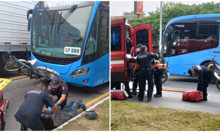 Adulto mayor atraviesa avenida y es golpeado por unidad de Va y Ven