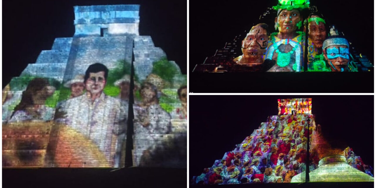 Homenaje a Carrillo Puerto en zona arqueológica de Chichén Itzá