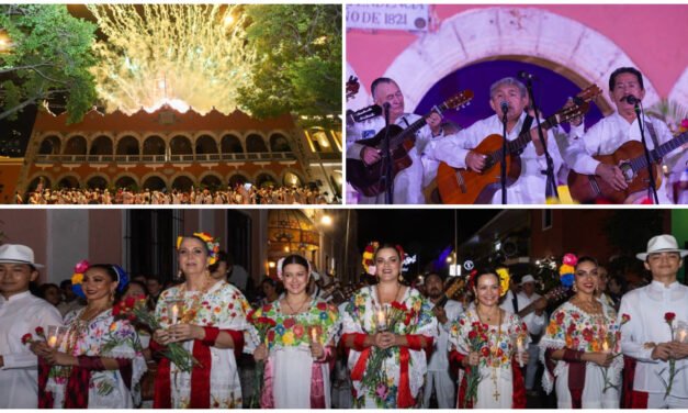 Alegre y colorida ‘Alborada’ a Mérida por su 483 aniversario
