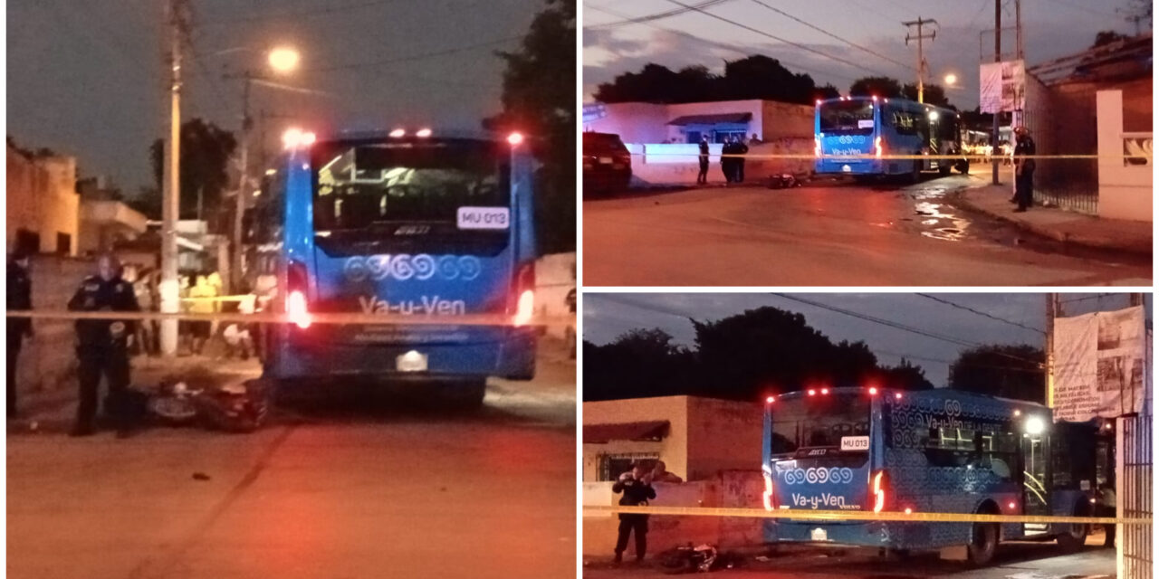 Encontronazo mortal de motociclista con Va y Ven en la Mercedes Barrera