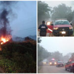 Se atraviesan ‘sombras’ en carretera, sale de camino y se incendia