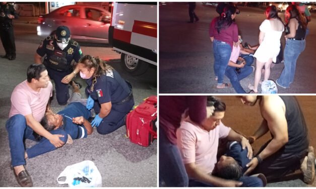 Así es Mérida: ciudadanos auxilian a joven que convulsionó en plena calle