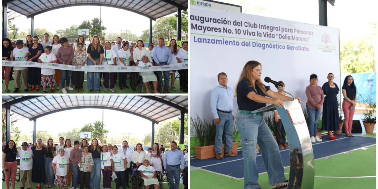 Personas mayores con nuevo club al sur de Mérida y diagnóstico de salud