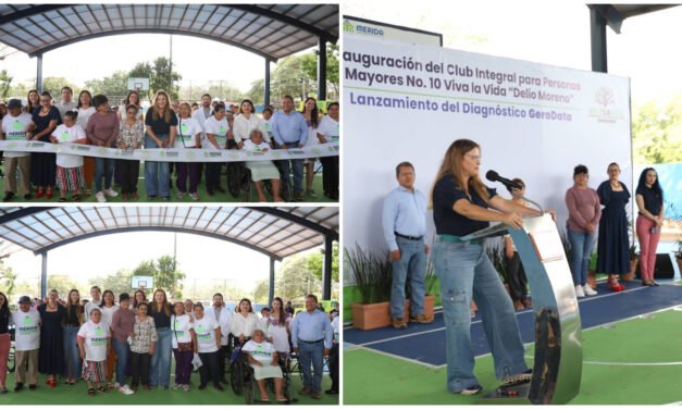 Personas mayores con nuevo club al sur de Mérida y diagnóstico de salud