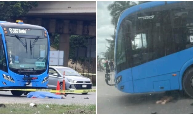 Motociclista perece atropellada por Va y Ven en periférico y salida a Cancún