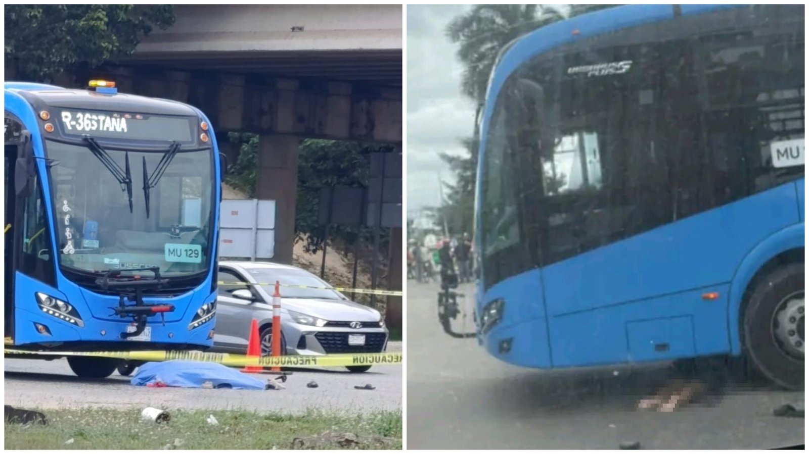 Motociclista perece atropellada por Va y Ven en periférico y salida a ...