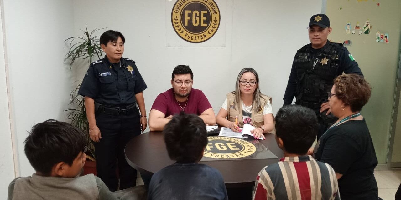 Acabó travesura de tres menores: aparecieron en el centro de Mérida