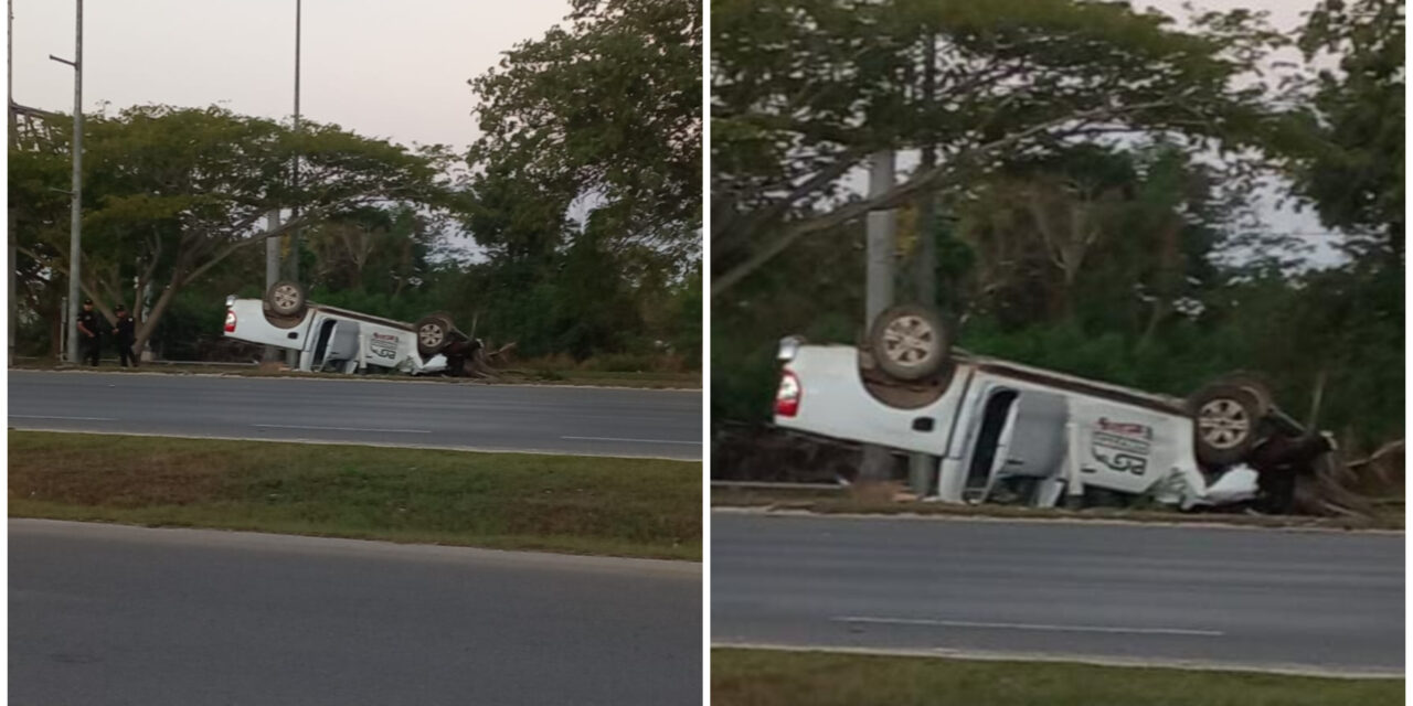Después de la fiesta al hospital por volcadura