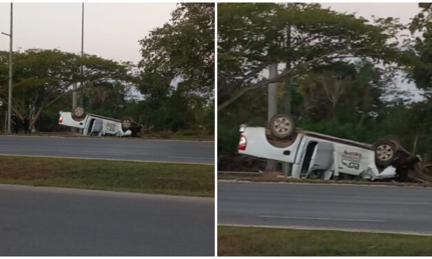 Después de la fiesta al hospital por volcadura