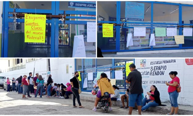 Queja por manejo de dinero federal en Primaria Serapio Rendón de Mérida